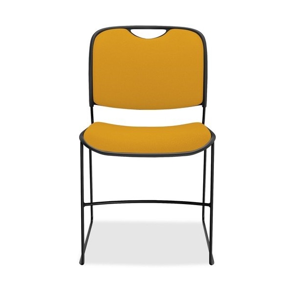 United Chair Co Chair, Armless, Fabric, 17-1/2inx22-1/2inx31in, BK/Zest, UNCFE3FS03QA07 - main